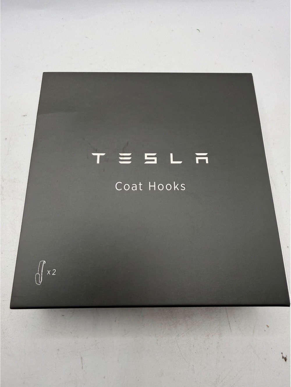 Genuine Tesla Model S Model X Coat Hooks Black Set of 2 OEM 1458421-00-A